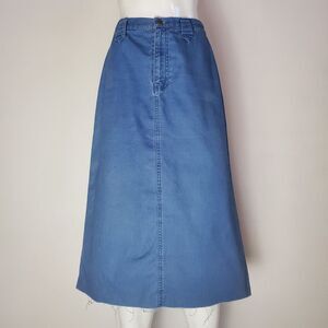 Vintage 80's Liz Claiborne Blue Denim Skirt